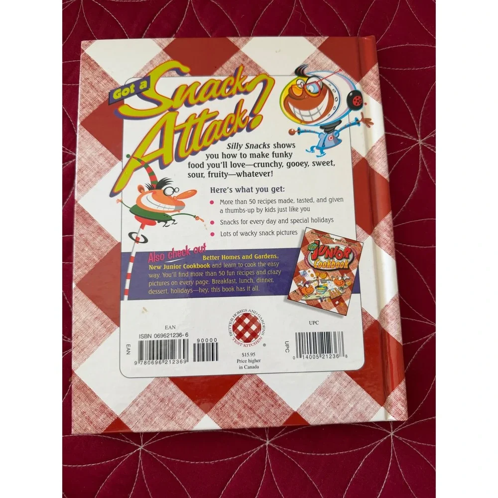 Better Homes and Gardens Silly Snacks Kids Cookbook 1998 First Edition Hardcover